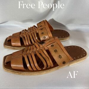 FREE PEOPLE ANGLER FLATS BROWN NEW